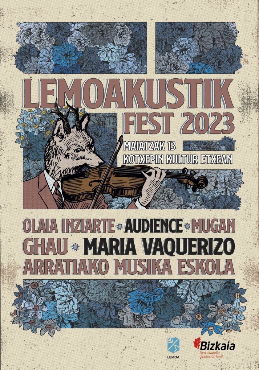 LemoaKustikFest's tweet photo. 11 egun barru @OlaiaInziarte, @AudiencePlays, #Ghau, @MuganTaldea, #MaríaVaquerizo eta #AME @LemoaKustikFest-eko aurtengo edizioan parte hartuko dutela. Karpa, food truckak eta garagardo artisaua izango ditugula. Eta #OlraitStudio-k aurtengo kartela diseinatu digula. Etorri!!! https://t.co/cDgQcq6x6j