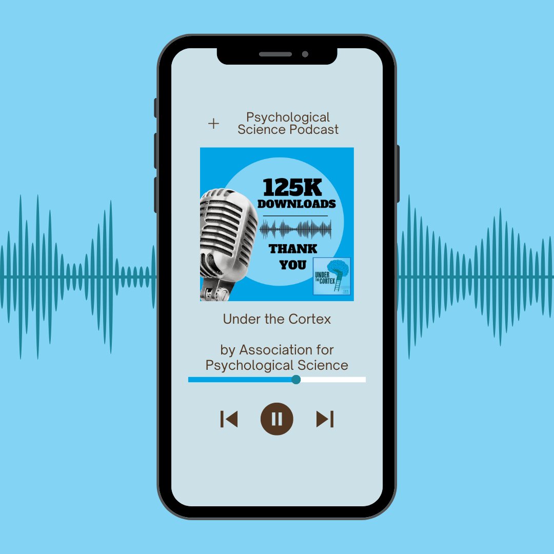 THANK YOU for helping APS reach 125,000 downloads of the Under the Cortex podcast. It would not have been possible without our listeners and our incredible guests 🎧
psychologicalscience.org/news/podcast-n…