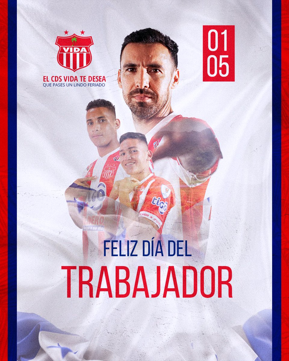 cdsvidaoficial's tweet photo. 🎉¡FELIZ DÍA DEL TRABAJADOR!
.
El Club le desea un feliz feriado a todos esos trabajadores Hondureños, que día a día dan todo para salir adelante junto a sus seres queridos.
.
#FamiliaCocotera https://t.co/Zo378hA6jh