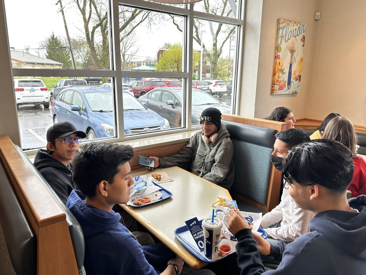 Great community outing meeting our pen pals from <a href="/Wheeling_Cats/">Wheeling High School</a>! #lifeskills #socialskills #WeAreEG