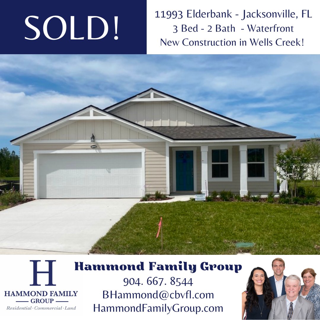 HammondFamilyRE's tweet photo. SOLD!
Beautiful 3 bed/ 2 bath, waterfront, New Construction home in the Wells Creek community of Jacksonville, FL!
Contact us today if you or anyone you know has questions or needs assistance!
#realestate #justsold #sold #newconstruction #mattamy #wellscreek #jacksonville https://t.co/eLTfWVxlce