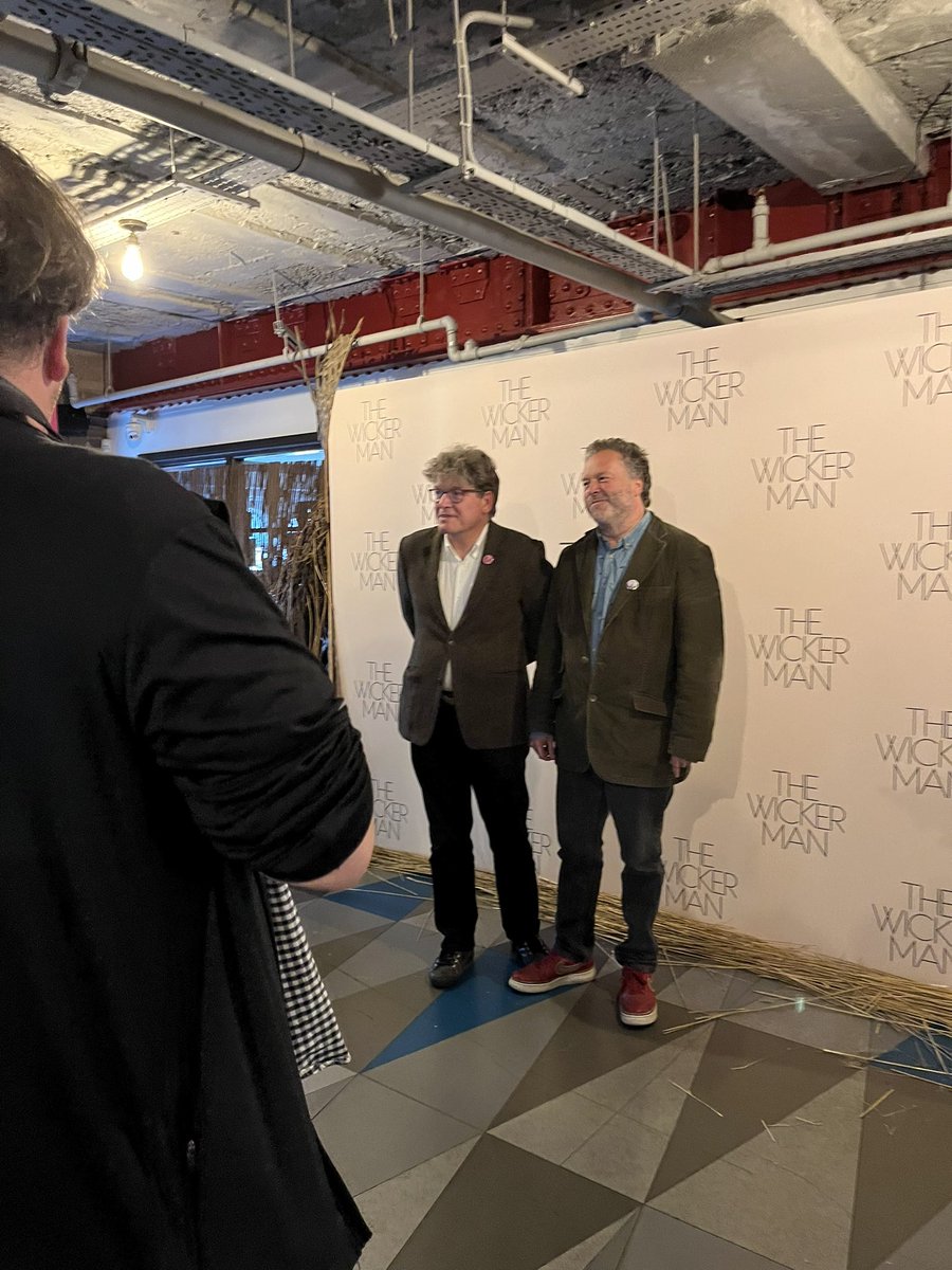 Wickermania's tweet photo. The Hardy brothers are here for #Wickerman50 @CentralPictureH @StudiocanalUK Some fabulous guests and a sure to be incredible evening! They, and our doc preview, will be on the stage soon… https://t.co/JaMb0dp19y