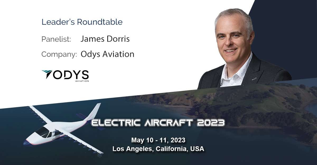 Attending ELECTRIC AIRCRAFT 2023? We'll see you there on Wed, 5/10 and Thurs, 5/11 in LA.

CEO and Co-Founder James Dorris will be part of the hybrid-electric aircraft and #regionalairmobility panel on 5/10 from 1:30-2pm. See you next week!
#vtol #evtol