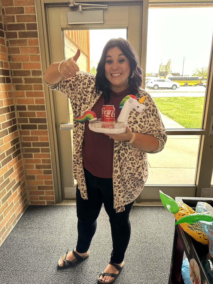 DMPrincipalGCSC's tweet image. We decided we MAY as well have fun in May! Today our teachers stayed afloat with a drink cart!