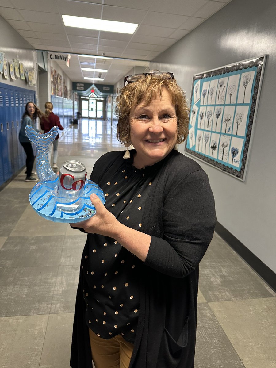 DMPrincipalGCSC's tweet image. We decided we MAY as well have fun in May! Today our teachers stayed afloat with a drink cart!