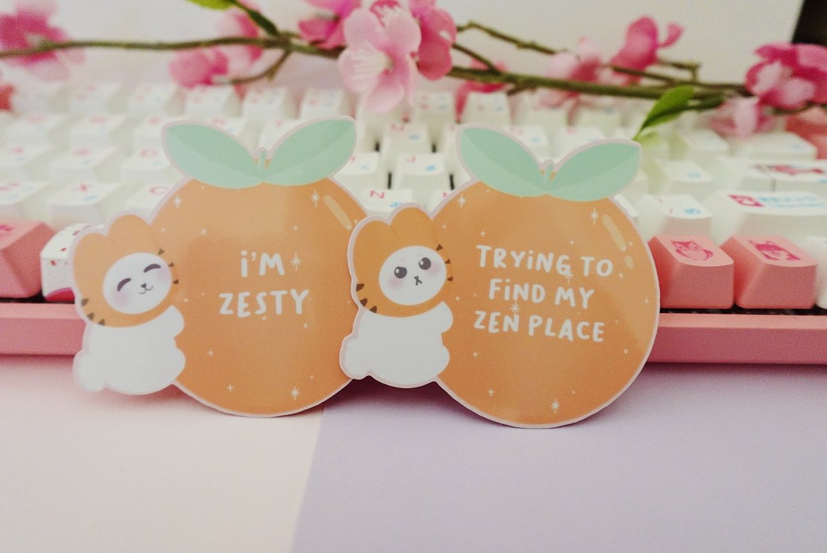 Today, I'm trying to find my zen place 😂😆💕 #cuteart #artistsontwitter #stickers #art #kawaii #kawaiiaesthetic #bunny