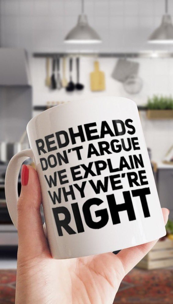 TheRedheadDays's tweet photo. #HasAnyoneEver argue with a Redhead? https://t.co/ScAEjOraNQ