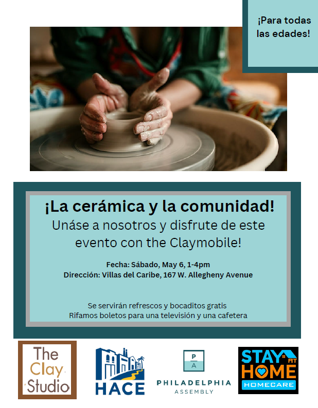 CdcHace's tweet image. You’re invited to a special event on Saturday, May 6th, 2023 (1pm-4pm) – Clay &amp;amp; Community! Connect with neighbors and make your own clay sculpture, which could serve as gifts in anticipation of Mother’s Day. Meet us in the Villas del Caribe parking lot. We hope to see you there!