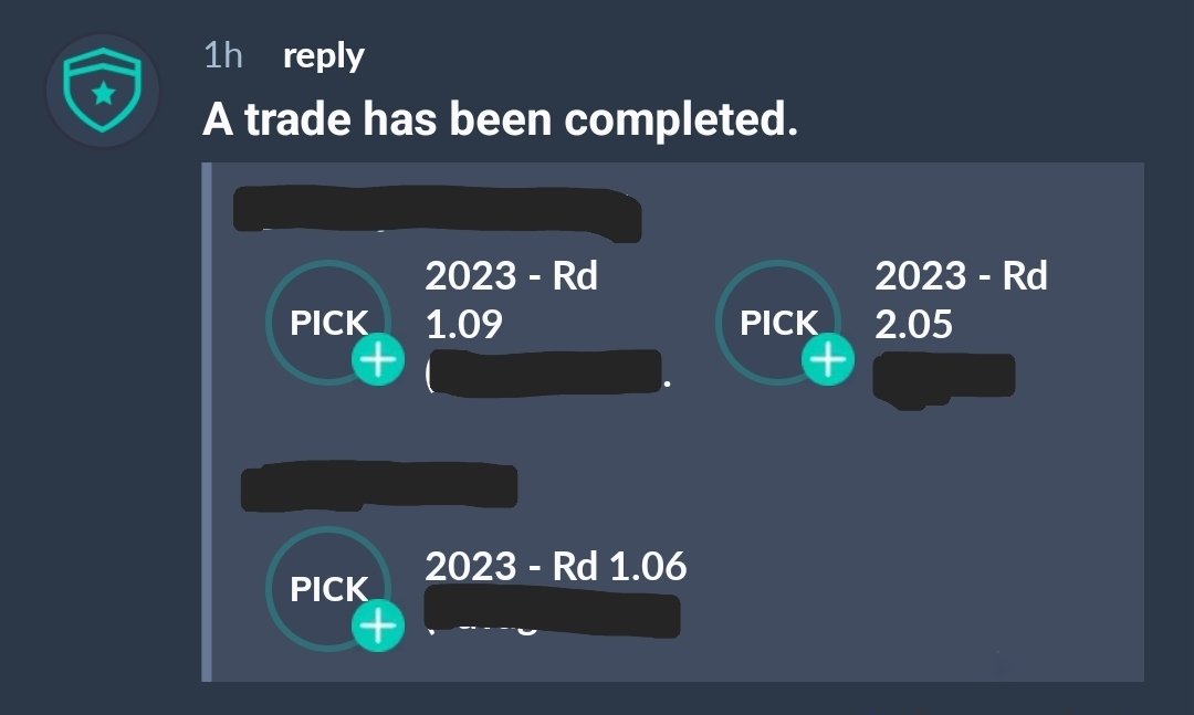 Red_Zone_Wizard's tweet photo. 🚨 Trade Alert 🚨

➡️ 1.09 + 2.05
For
➡️ 1.06

12 teams full PPR superflex
Which side do you want?🤔
#dynastytrades #dynastyfantasyfootball #FantasyFootball https://t.co/mTmVW60gw7