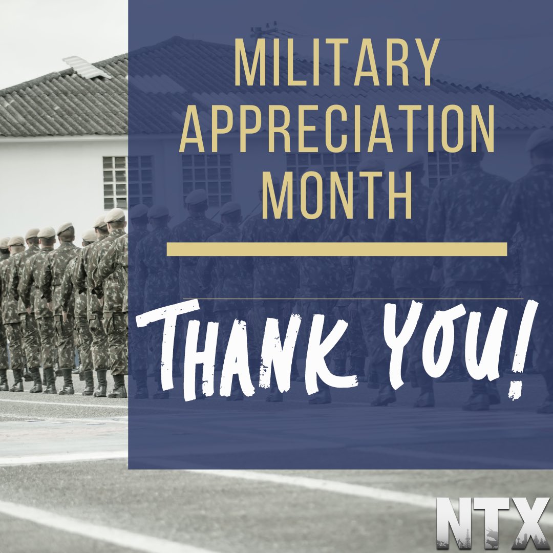 Happy Military Appreciation month! Thank you for your time, bravery, and sacrifice for this country! We are forever indebted to you and your family for all that you have given 🇺🇸🇺🇸 @LynetteMAguilar @SSanjuaneloS @colehamer @Liz_Arch1 @CC034E @dbustamante1210