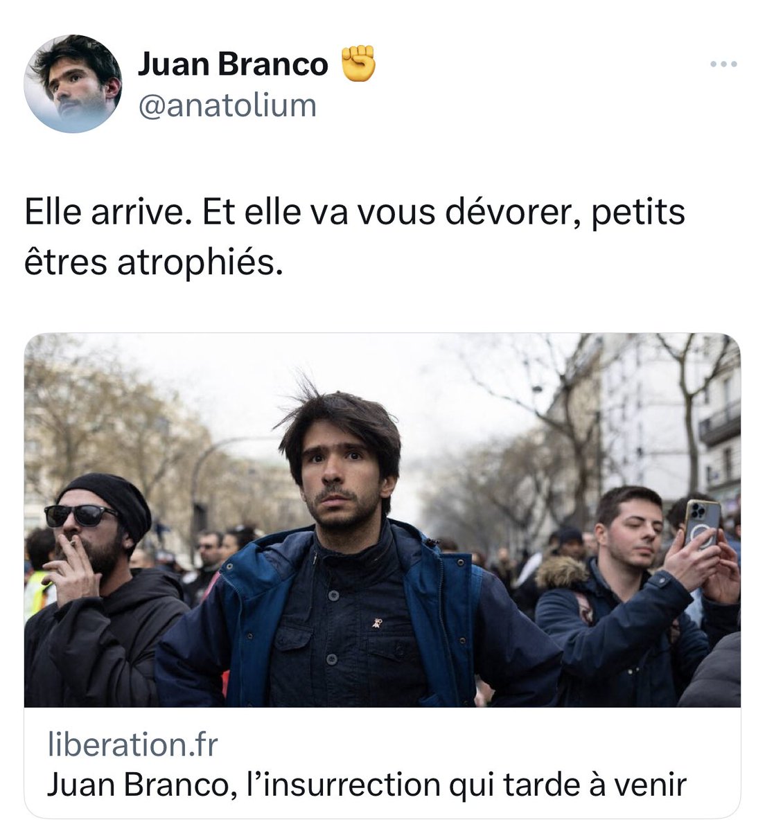 BrunoTertrais's tweet photo. Cette auto parodie va trop loin 😅 https://t.co/VxDrGsybir