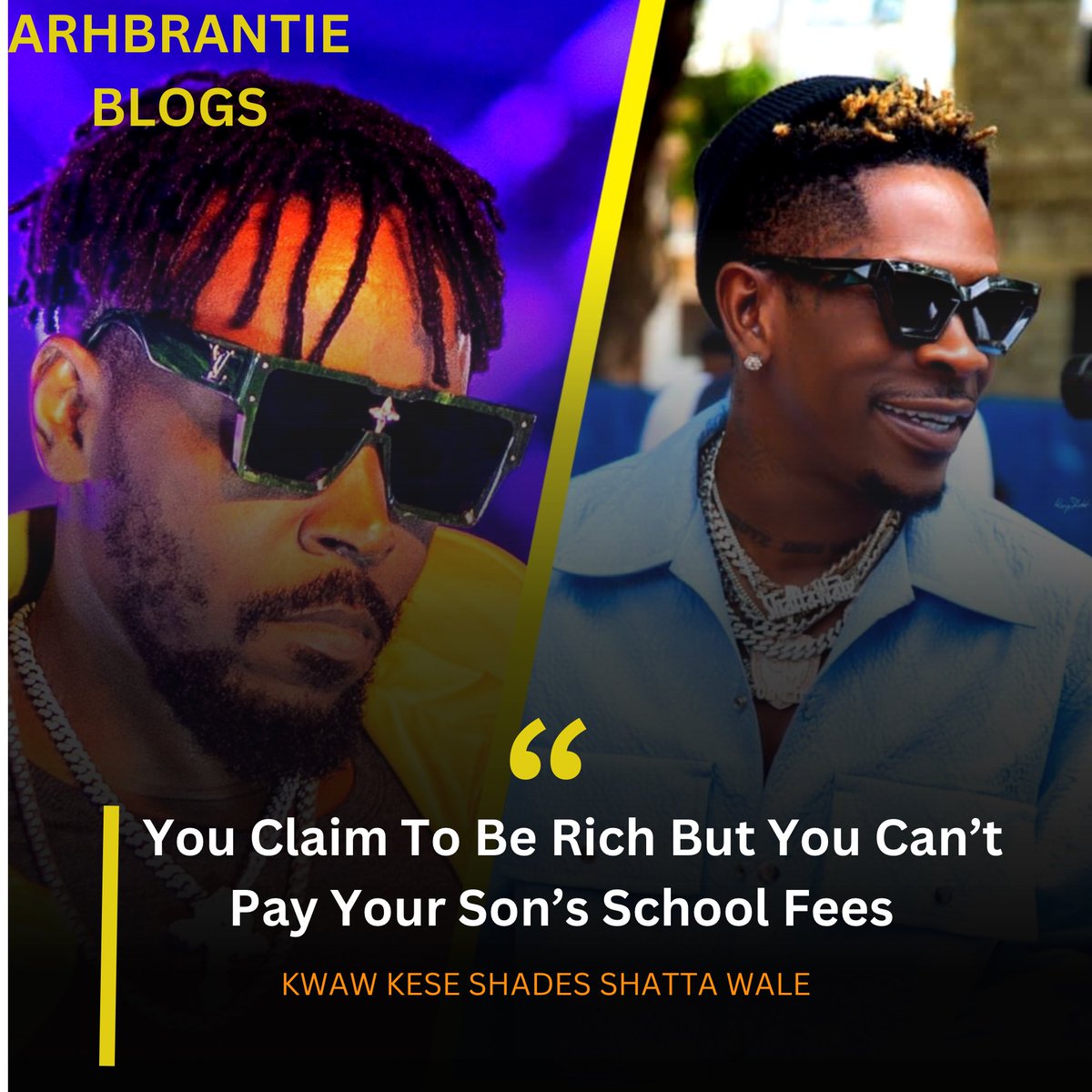 KwakuSpark's tweet photo. Kwaw with the shade https://t.co/A2MHuCz0aB