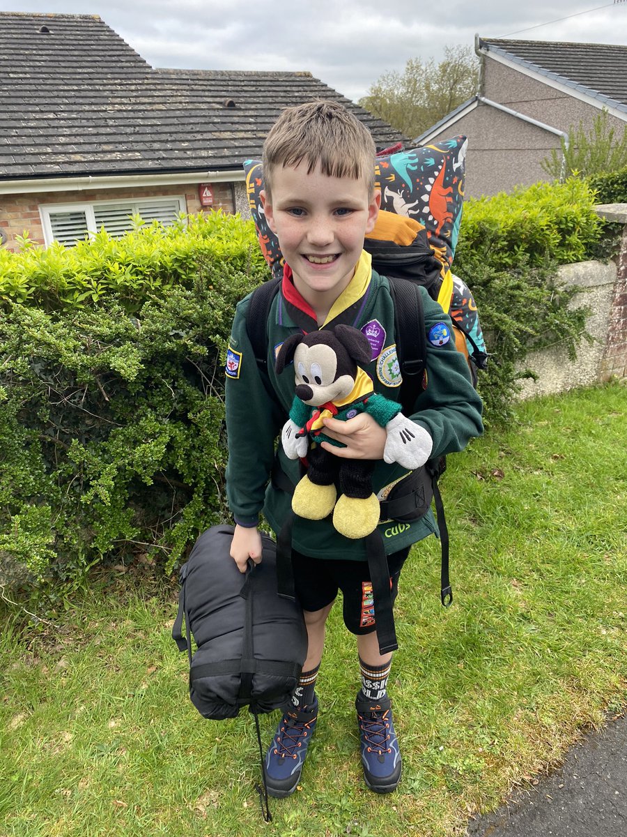 kimjDavis90's tweet photo. How did we spend our bank holiday weekend? At Taylor-Joes 1st Cub camp! He had the best time! It was just so good to watch him having the best time. He may have got covered in mud, cuts and bruises bruises but look at that smile 🏕️ 🐻🪢🥾🏏💙🇬🇧@pennypetersMCA @Mayflower_MCA https://t.co/P1wZN1btxC