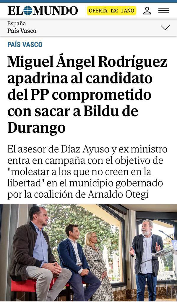Miguel Ángel Rodríguez, es el hombre que ayudó a Aznar a ser presidente de CyL, presidente del PP y presidente del Gobierno de España.
También es el hombre que ayudó a ser Presidenta de la Comunidad de Madrid a Isabel Diaz Ayuso en 2 ocasiones y muy pronto una tercera vez con