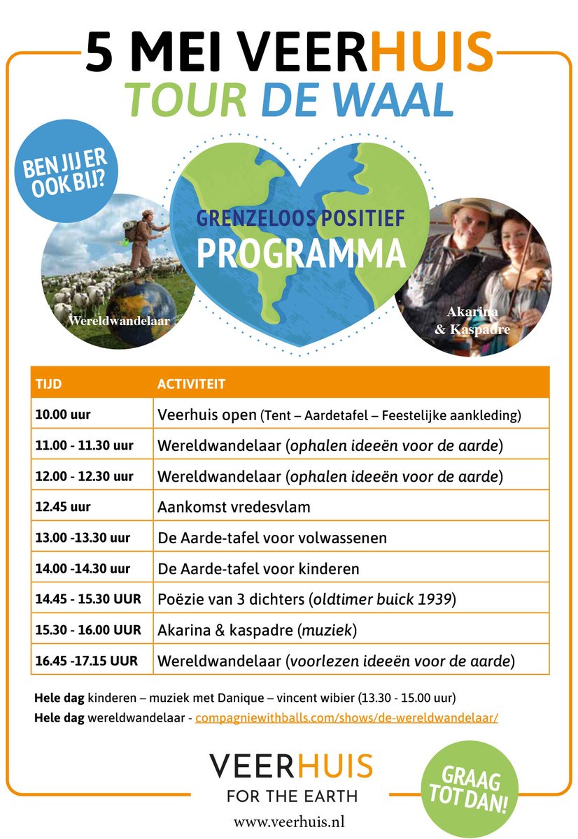 5 Mei beleef je het mooiste op de fiets. Bij #Varik-#Heerewaarden varen van 10-18 uur 2 extra pontjes heen en weer. 
Neem dan meteen een kijkje bij het Veerhuis Varik, daar is het heel de dag feest. Ook superleuk voor kinderen! 
Ook de Dikke Toren is geopend.

#tourdewaal #5mei