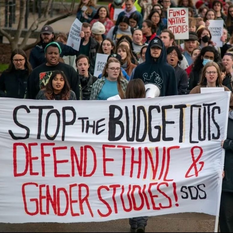 #EthnicStudies classes were born of student protest, and students are still fighting to this day to preserve their funding at the University of Minnesota. Follow <a href="/UMNSDS/">UMN SDS</a> for important updates about action to take to show your support for ethnic and gender studies at the U!