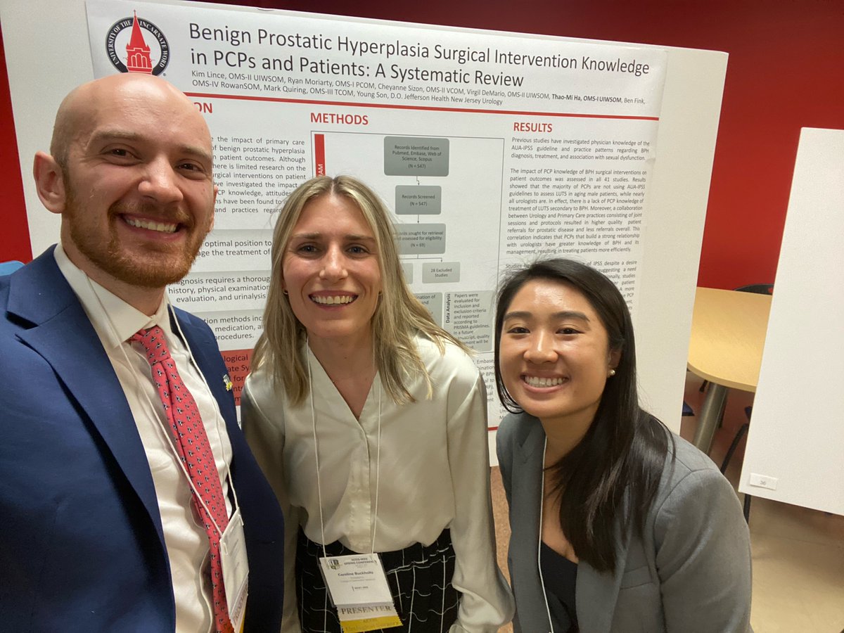 VirgilDeMario's tweet photo. Honored to present my research on urinary diversion with members from the @JeffNJurology team at @ACOS_MSS this weekend. Can't wait to take on more high quality projects!

Special thanks to @UIWSOM, @BuckholtzCL,  @MiMiHa_, and @kim_lince. https://t.co/4Ew2BY4Qxk