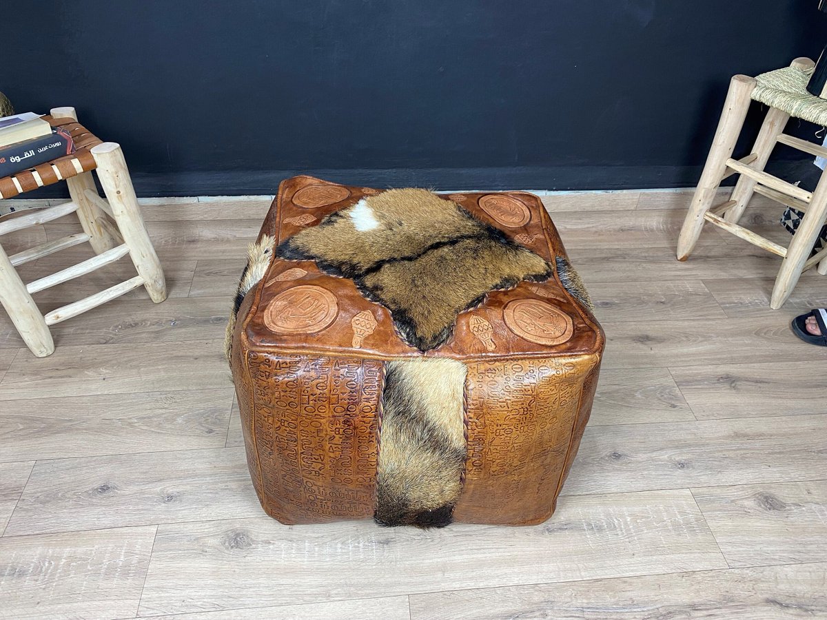 Excited to share the latest addition to my #etsy shop: 60% OFF - Unique Morrocan Leather pouf - Ottoman Leather Coffee Table - Square Pouffe Ottoman Footstool - Engraved Leather Foot stool etsy.me/40SCiIC #brown #bedroom #countryfarmhouse #pouffeottoman #poufot