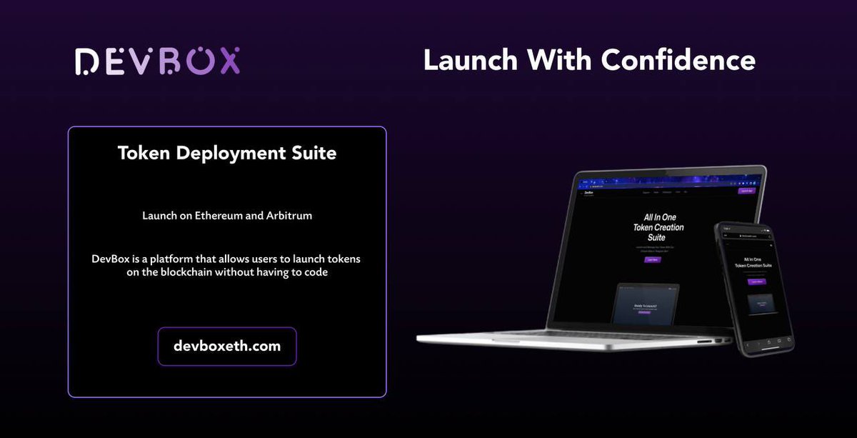 Have you ever wanted to launch a Memecoin like $PEPE, $WOJAK Or $BOB? 🐸

DevBox is now offering No-Code token creation and contract management solutions 

Get started now! 

TG Bot: t.me/devboxdeploybot
dApp: devboxdeploy.app