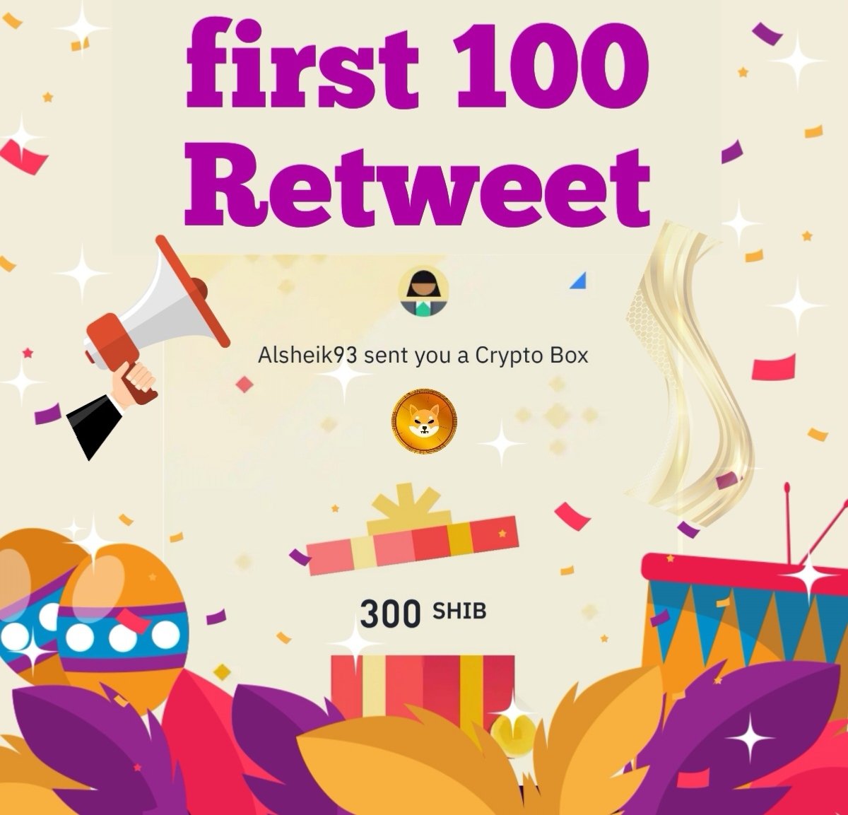 alsheik93's tweet photo. salam ... 💜
The first 100 retweets
will get 300🐶
#cryptobox #cryptogiveaway 
#BinanceCryptoBox #Binance https://t.co/zdZWc93A8v