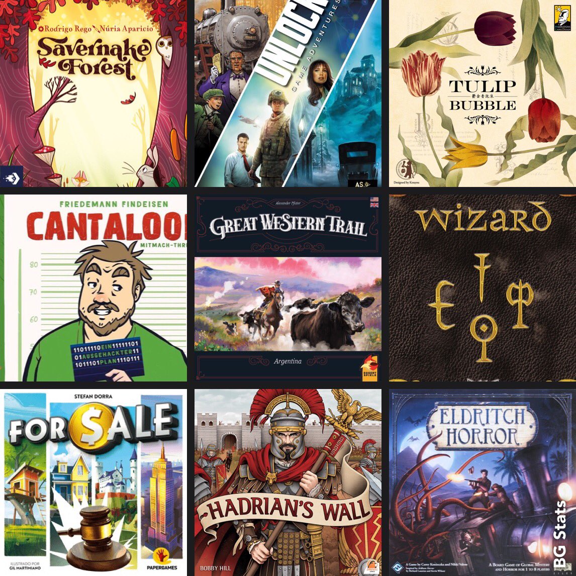Alguns dos nossos jogos jogados em abril 💚
Savernake Forest, que está em pré-venda pela <a href="/DevirBrasil/">Devir Brasil</a>, já virou um dos favoritos por aqui 🤩 

Some of the boardgames played in April #bgstats