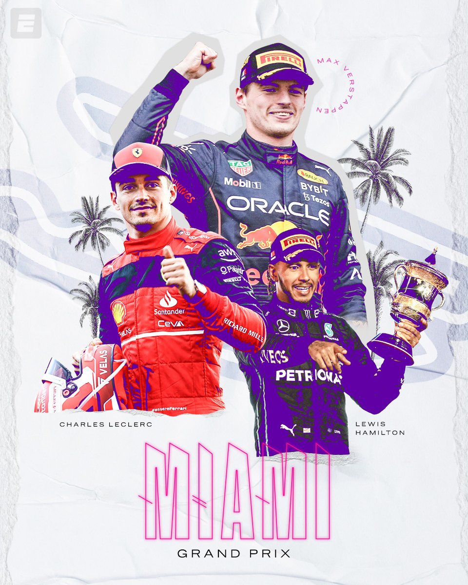 espn's tweet image. F1 is headed to The Sunshine State this week ☀️

Who will leave as the king of Miami?