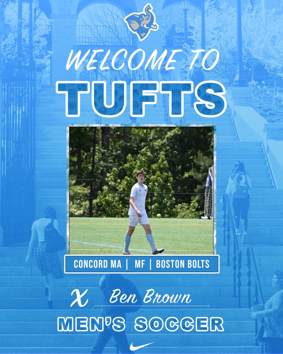 Tufts Men's Soccer (@tuftsmenssoccer) on Twitter photo Next up for the ‘Bos incoming Class of 2027 recruits is local talent Ben Brown. Ben plays his club soccer for <a href="/BostonBolts/">Boston Bolts</a> and was a multi-sport athlete at Concord-Carlisle HS. Congratulations and welcome, Ben! Next up for the ‘Bos incoming Class of 2027 recruits is local talent Ben Brown. Ben plays his club soccer for <a href="/BostonBolts/">Boston Bolts</a> and was a multi-sport athlete at Concord-Carlisle HS. Congratulations and welcome, Ben!
