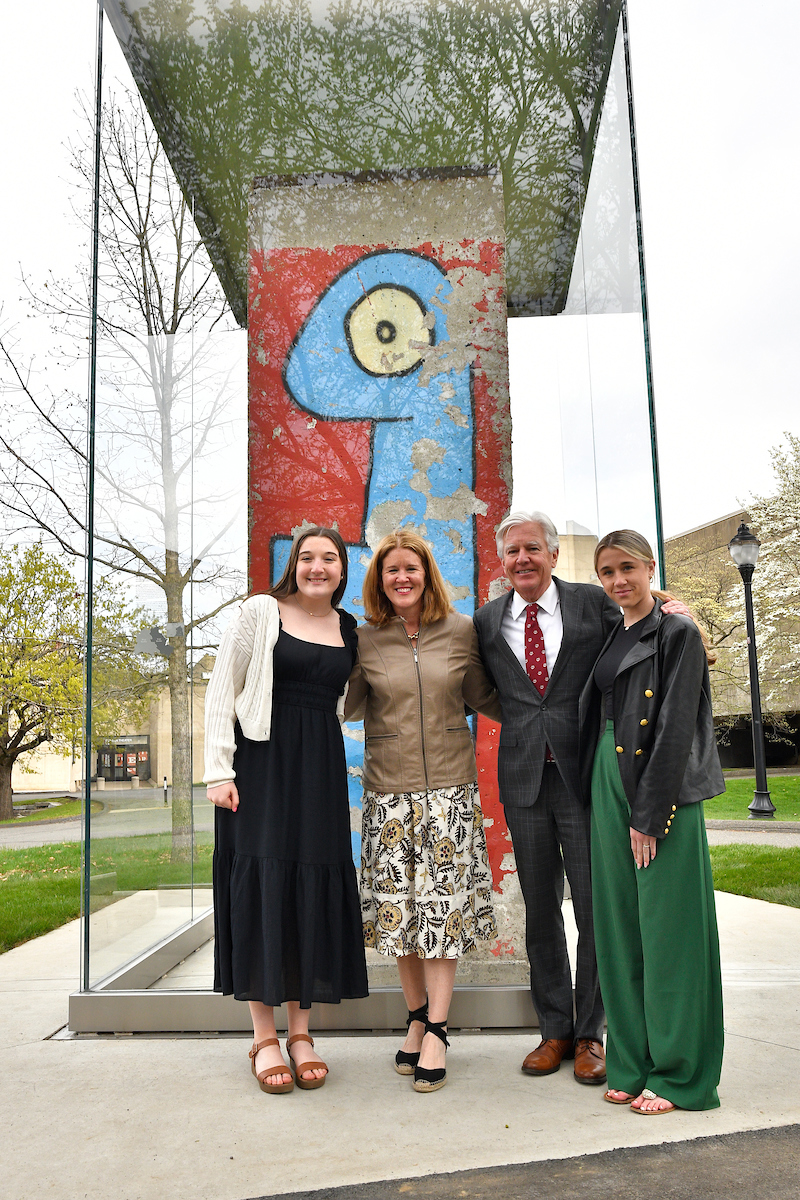 Marty Meehan (@martymeehan) on Twitter photo We recently celebrated the installation of a 12-foot segment of the Berlin Wall at <a href="/UMassAmherst/">UMass Amherst</a>. Donated to the university by the Hanson family, this wall section was painted by famed French artist <a href="/NoirThierry/">Thierry Noir</a> & titled "The Power of Creativity over Concrete." #UMass We recently celebrated the installation of a 12-foot segment of the Berlin Wall at <a href="/UMassAmherst/">UMass Amherst</a>. Donated to the university by the Hanson family, this wall section was painted by famed French artist <a href="/NoirThierry/">Thierry Noir</a> & titled "The Power of Creativity over Concrete." #UMass