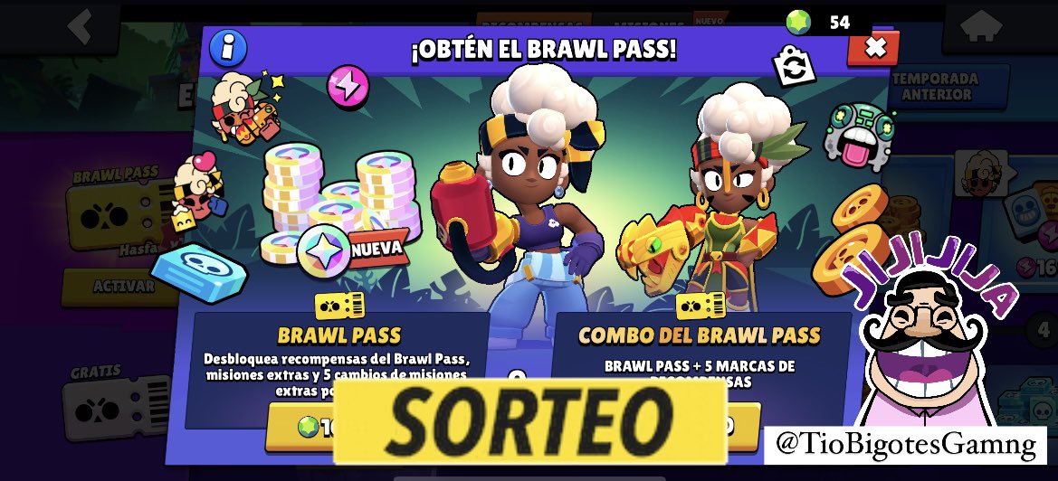 SORTEO BRAWL PASS 😱

Quieres ganar el pase de la nueva temporada de Brawl Stars o 10 USD vía PayPal ?

- Sígueme <a href="/TioBigotesGamng/">El Tío Bigotes Gaming</a> 
- RT ♻️ y Like ❤️ 
- Menciona a dos amigos

Termina en 48 horas!!!
