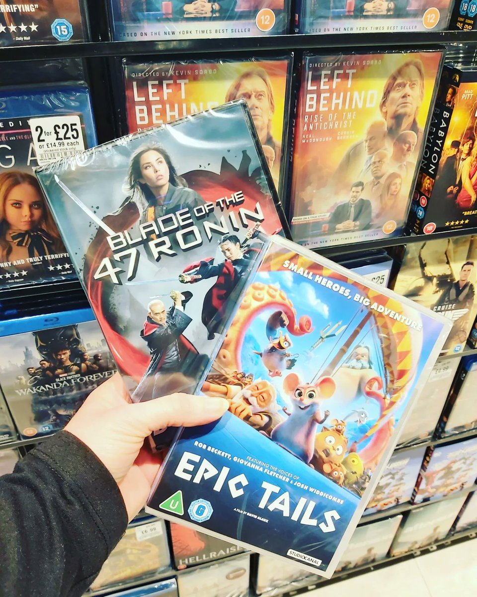 hmvIpswich's tweet photo. Today's newness
#AmazingMaurice
#BladeOfThe47Ronin
#EpicTails
#ForAllMankind
#SouthPark
#NewMovieMonday
#HighStreet https://t.co/V9yLFh34t7