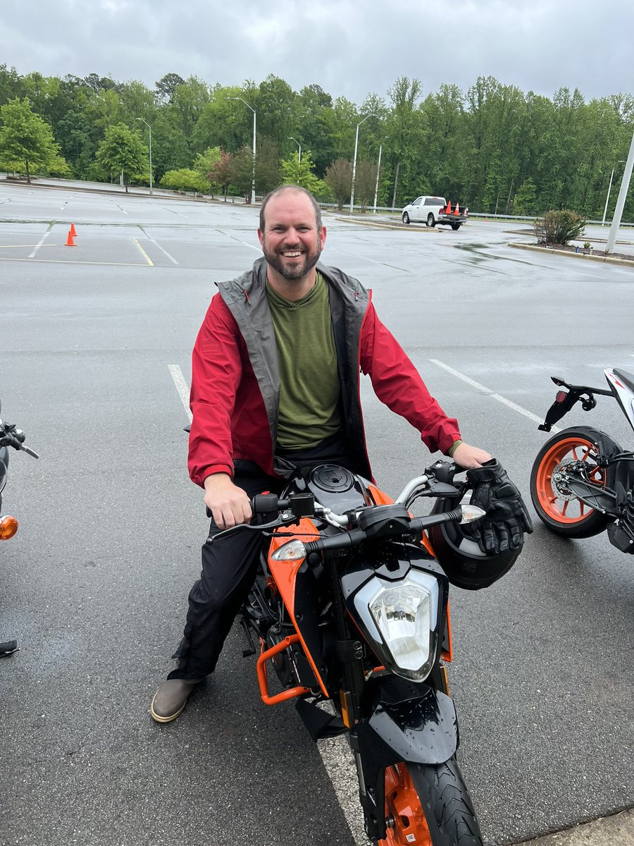 I’m not a real motorcyclist but I play one on <a href="/waketechcc/">Wake Tech</a>’s campus. #msfcomplete #motorcycle #scootercartdreams