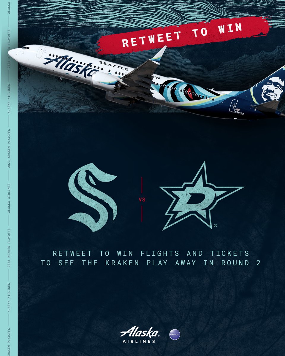 🎶I want to fly away 🎶 RT for a chance to win a pair of tickets to Game 2 of the Second Round of the #StanleyCup Playoffs AND two roundtrip tickets to Dallas, courtesy of our friends at @AlaskaAir → bit.ly/FlyAlaska050123