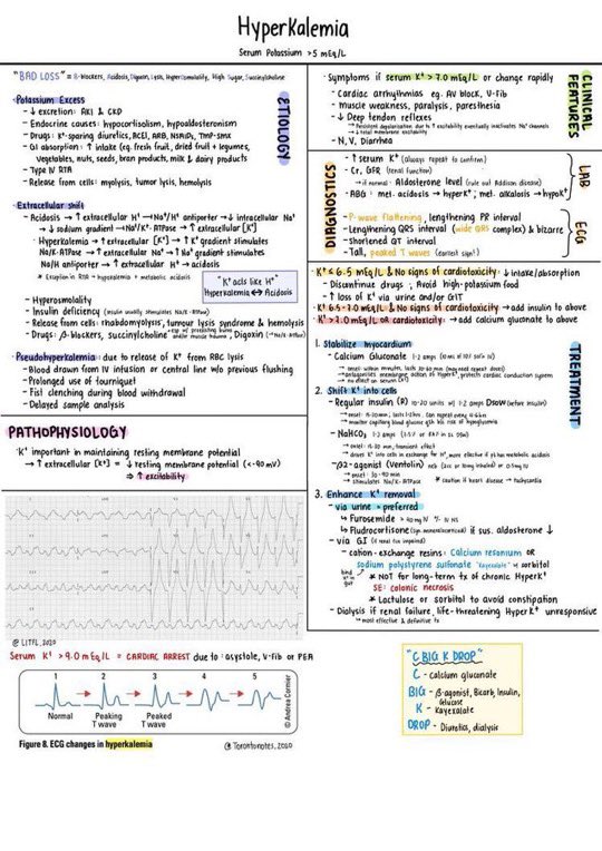 Hypokalaemia vs hyperkalemia

#MedTwitter #MedStudentTwitter #MedEd #medicine #MedicalStudents