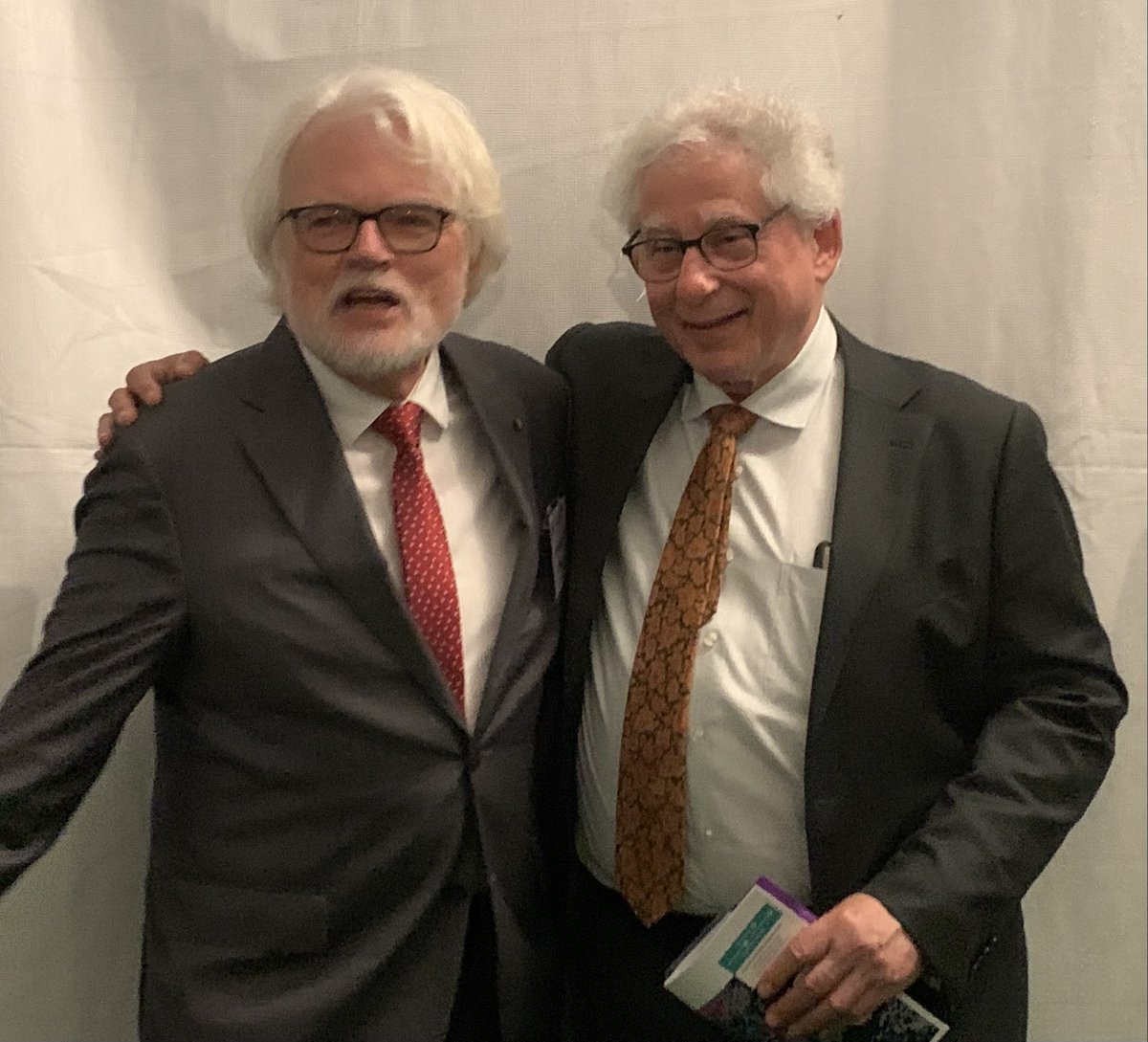 Congratulations to Prof. @paul_dimaggio for being inducted into the <a href="/theNASciences/">National Academy of Sciences</a>! Glad to have Prof. <a href="/MikeHoutNY/">Mike Hout</a> at the induction ceremony to celebrate this accomplishment.