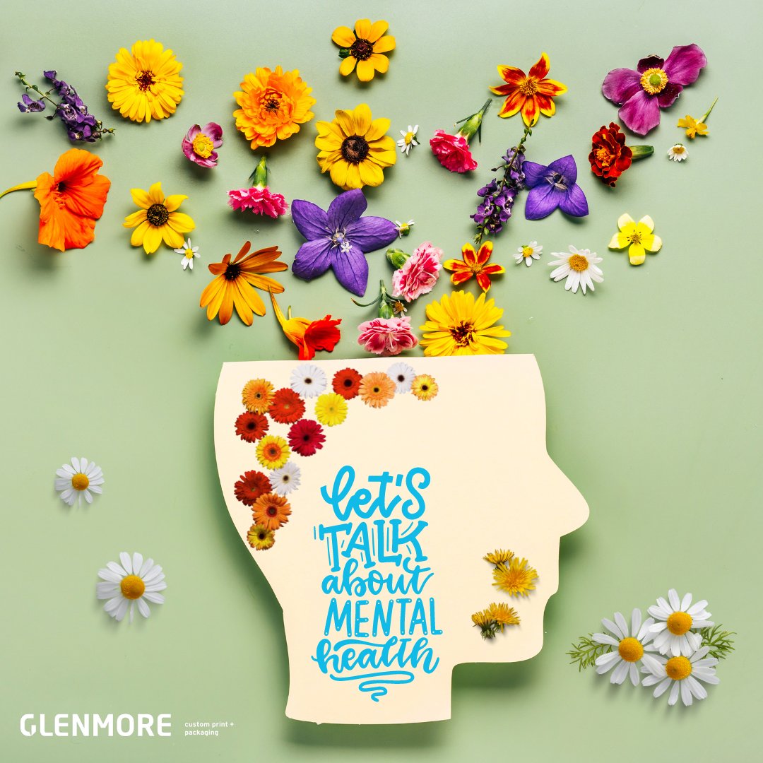 GlenmorePrint's tweet photo. May is Mental Health Awareness Month, and at Glenmore Printing, we take mental wellness seriously. It's okay to not be okay, and seeking help is a sign of strength. Let's break the stigma and prioritize our well-being💙. #MentalHealthAwareness #BreakTheStigma #GlenmorePrinting https://t.co/Hk5USdlgdQ