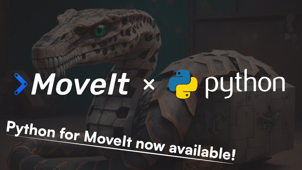 PickNikRobotics's tweet image. Exciting news! MoveIt now has a Python library in ROS 2 Rolling with powerful tools for motion planning and teleoperation.
👉 picknik.ai/moveit/ros/pyt…
#PythonLibrary #Robotics #MotionPlanning #Teleoperation #OpenSource #ROS2 #Robotics #MoveIt