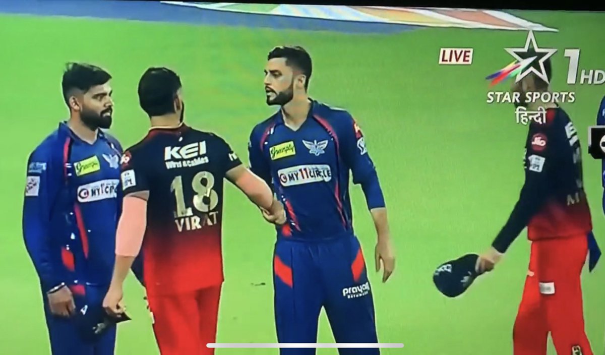 Fen1602's tweet photo. Naveen be like - Taliban Ka Naam Suna He !

#RCBVSLSG #ViratKohli https://t.co/xWWT2NEEzw
