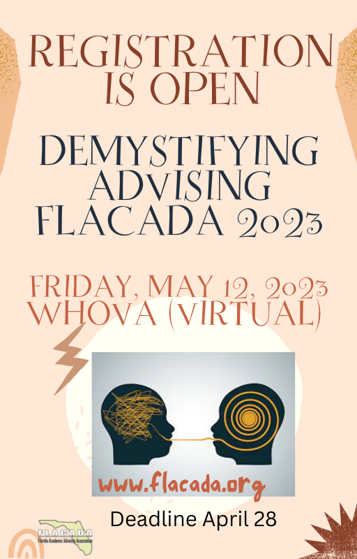 FLACADAFL's tweet photo. FINAL Call for FLACADA 2023 Registration!  The deadline has been extended to May 8 so register today!

https://t.co/WCzZ8b9A3E https://t.co/zi1PxWf5is