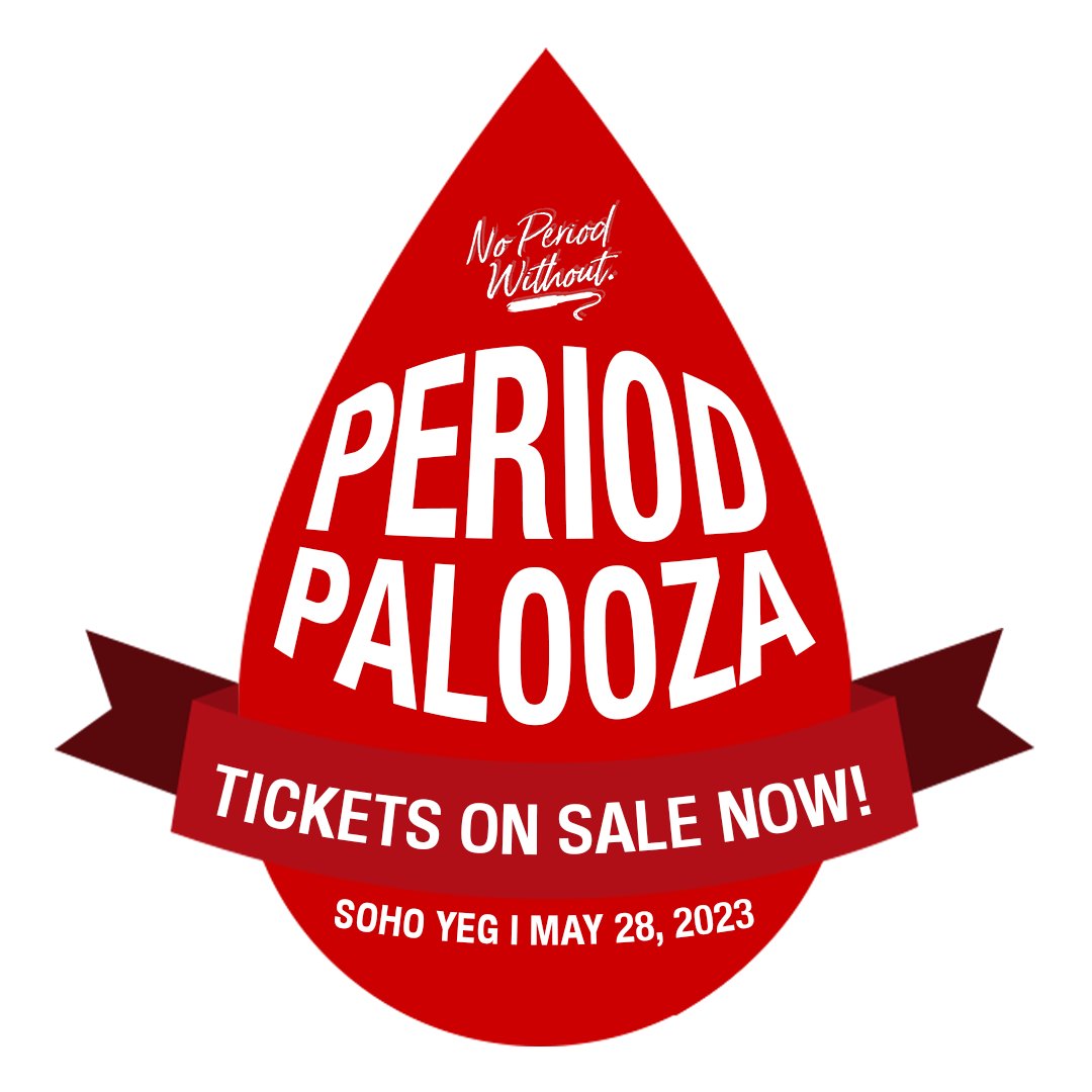 Tickets are on sale now! Come to our May 28 event &amp; Silent Auction at SOHO YEG in celebration of Menstrual Hygiene Day. Every ticket purchased comes with a free drink!

Full event details coming soon - get your tickets before they’re sold out!

eventbrite.ca/e/no-period-wi…