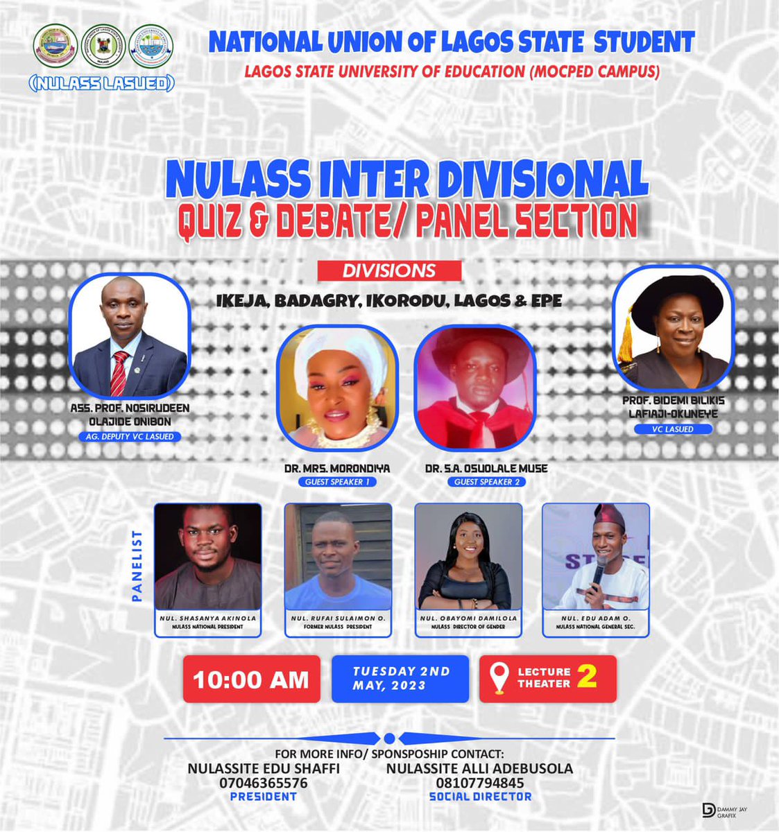 adamolaedu's tweet photo. Join us tomorrow at LT2 in Lagos State University of Education (LASUED), Epe Campus as I will be joining the Panel Session to Speak on "Roles of Students/Youth in Promoting Lagos Cultural Heritage"

🔥🔥🔥🔥 https://t.co/jEirjhQhyL