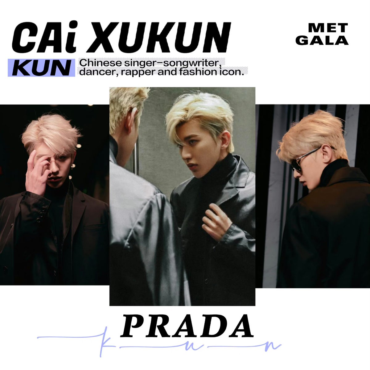#MetGala
caixukun！！can't wait to see you!!! 
KUN 

<a href="/CXK_official/">KUN</a> <a href="/Prada/">PRADA</a> #CaiXukun #PradaxKUN #MetGalaxKUN