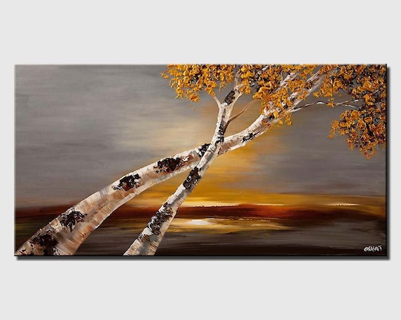 OsnatFineArt's tweet photo. Birch Acrylic Painting - Silver Palette Knife https://t.co/NYAfb8VVvd #bloomingtree #treepainting #modernpainting #walldecor @etsymktgtool https://t.co/c6F1qce0qI