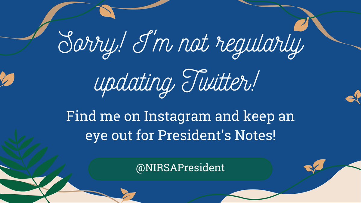 NIRSA President tweet media