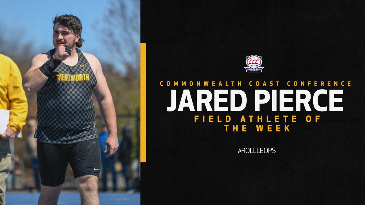 Pierce Earns CCC Weekly Honors 

wentworthathletics.com/x/h6feq