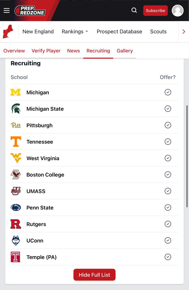 PRZVicCastillo's tweet photo. @walbridge_marky lands as our top overall prospect.

Holds offers from (11) Tennessee, Penn State, Rutgers, to name a few. https://t.co/Di2trfV195