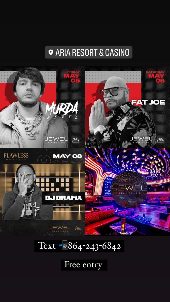 📲Text (864)243-6842 For GUESTLIST! #lasvegas#jewelnightclub#marqueenghtclub#omnianightclub#hakkasan#tao#hiphop#mgm#vegasguestlist#vegashost#sincity#vegasparty#eetrepublic#taobeach#vegaspromoter#cosmopolitian#aria#caesarspalace#venetian