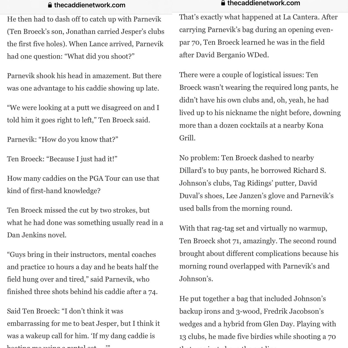 One of the great characters, and talents, on the <a href="/PGATOUR/">PGA TOUR</a>.
RIP “Last Call Lance”
You’ll be missed!

Take a minute and read this legendary yarn from <a href="/Rathouz/">John Rathouz</a> <a href="/CaddieNetwork/">Caddie Network</a>