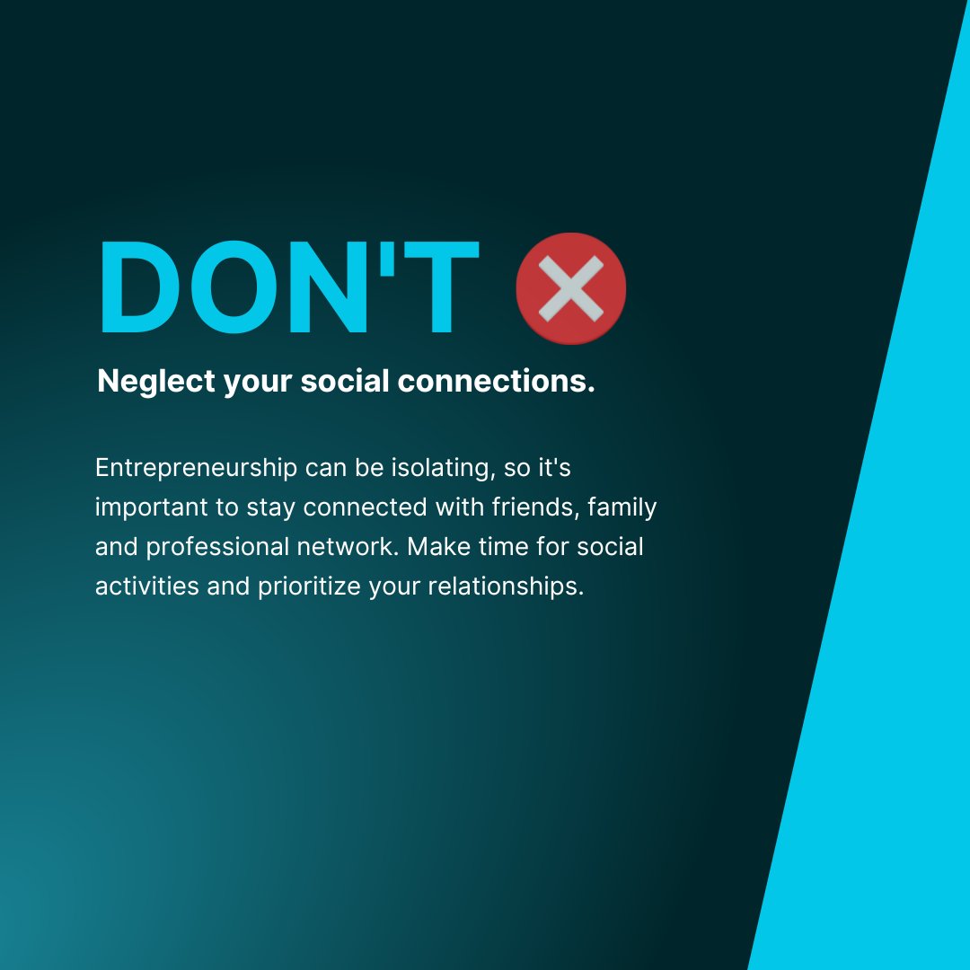 edXOnline's tweet photo. Did you know 58% of #entrepreneurs used to work in the corporate world? Making the pivot to entrepreneurship can be a rewarding experience, but it's important to prioritize one's well-being during the process.
Here are some do's and don'ts to keep in mind. #edXTaughtMeπ‘ https://t.co/K2oe9IzxPY