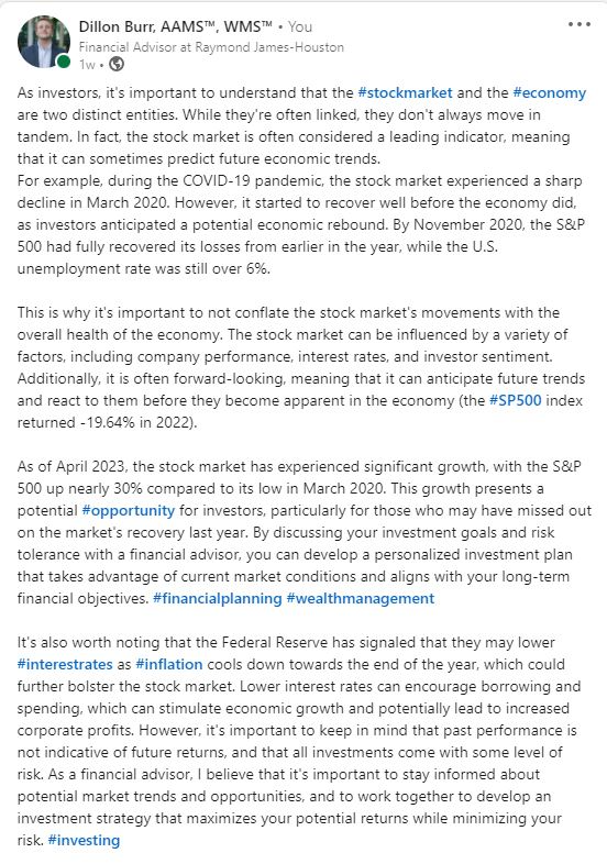 dillon_burr's tweet photo. The stock market vs. the economy... https://t.co/YRmlc9tFNa