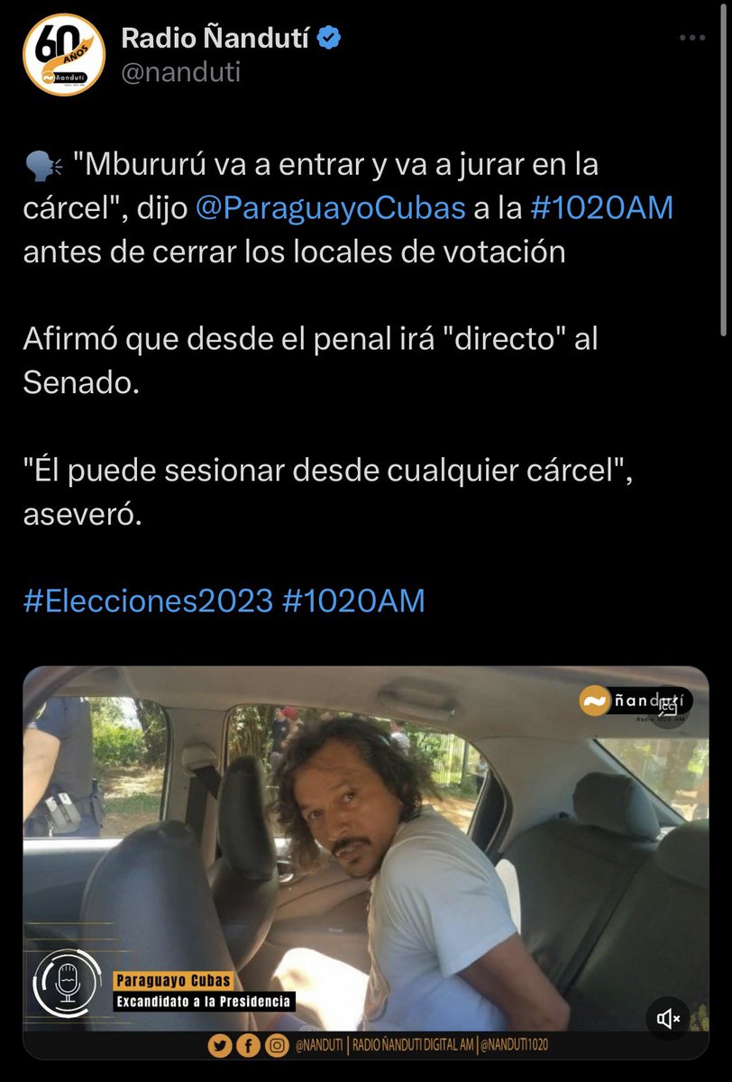 flogismondi's tweet photo. Esto piensa Payo de Mbururu.

Los que votaron a estos dos, sabiendo que Mbururu violó a una niña, son iguales.

Más de 500 mil personas que piensan igual o no se informan de a quien votan.

6 senadores metieron, 6 personas que piensan que violar a un menor está bien. https://t.co/mzYO6ODtsx